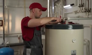 water heater leaking from top