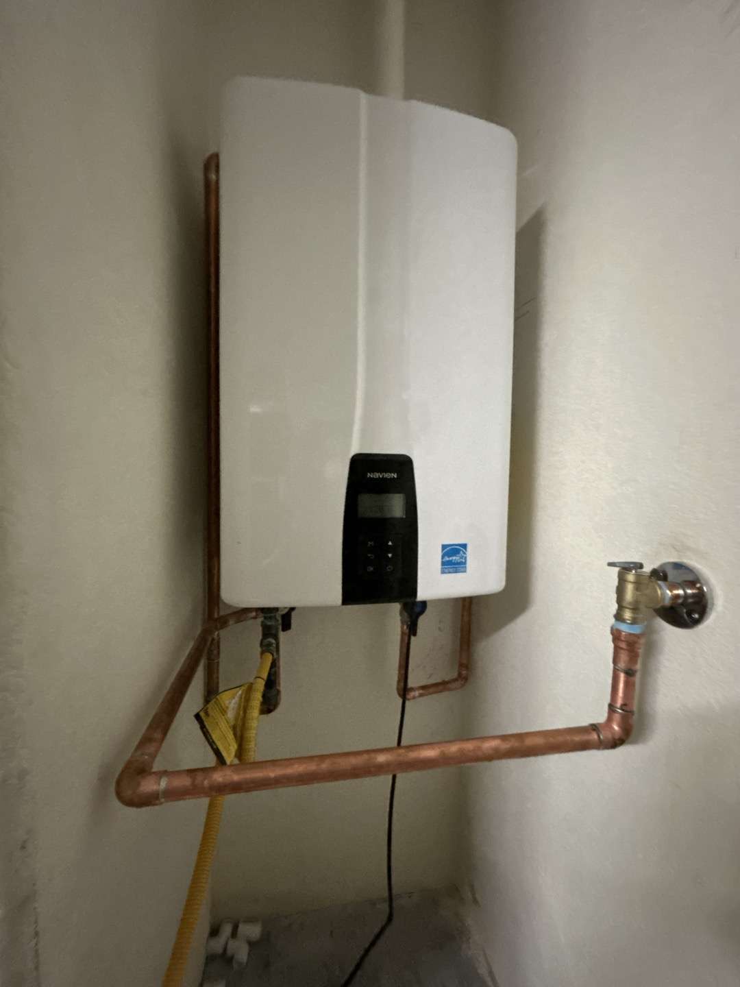 Energy Star water heater after installation.
