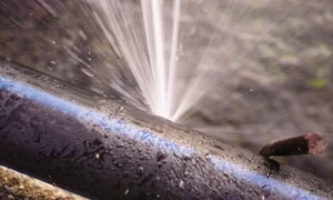 main water line is leaking