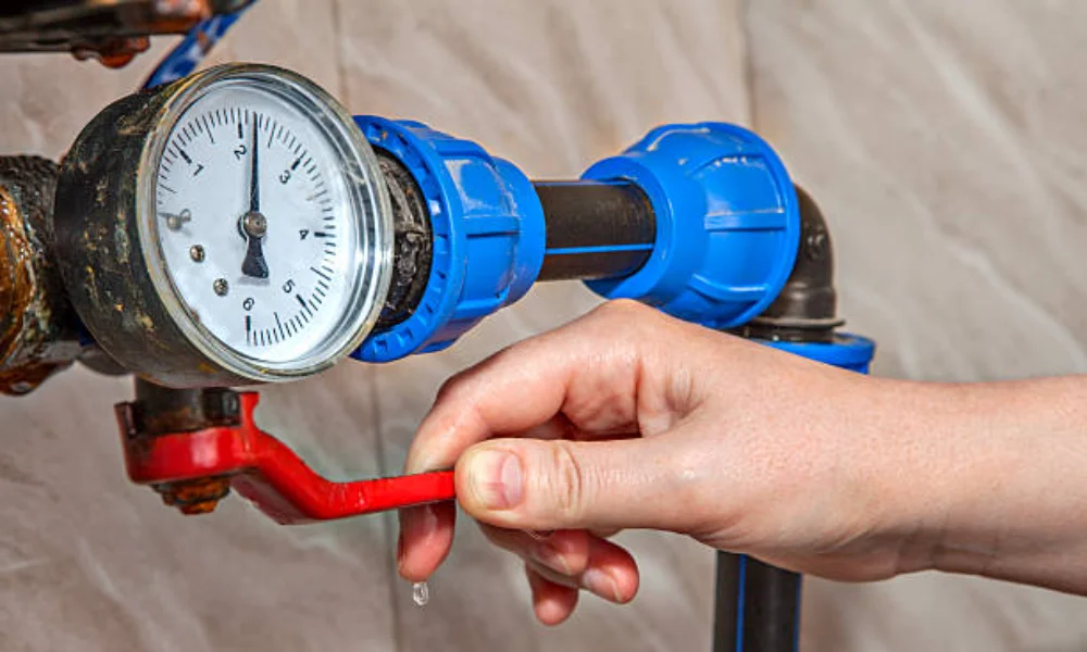 how to pressure test a water line